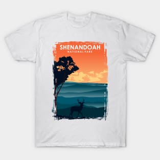 Shenandoah National Park Travel Poster T-Shirt